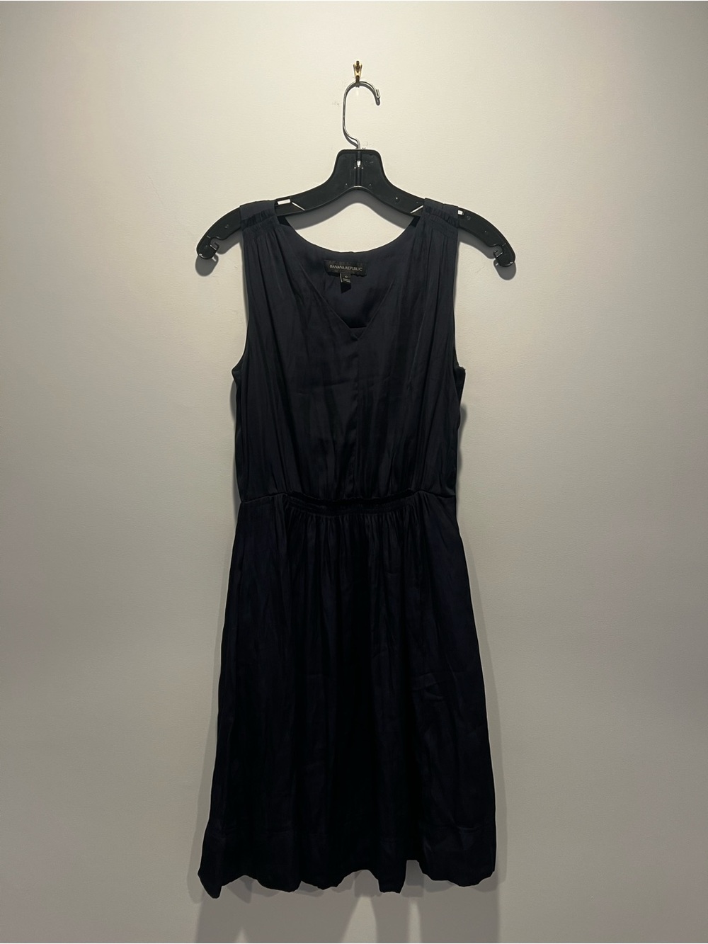 Banana Republic Navy Sleeveless Midi Dress